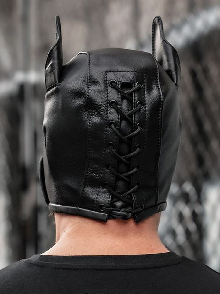 Mister S Leather K9 Puppy Hood schwarz