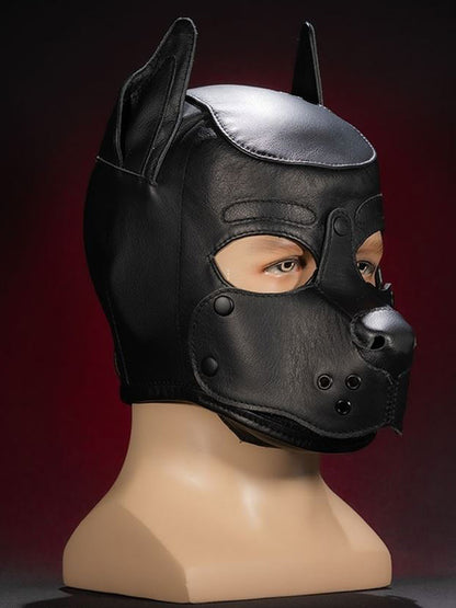 Mister S Leather K9 Puppy Hood schwarz