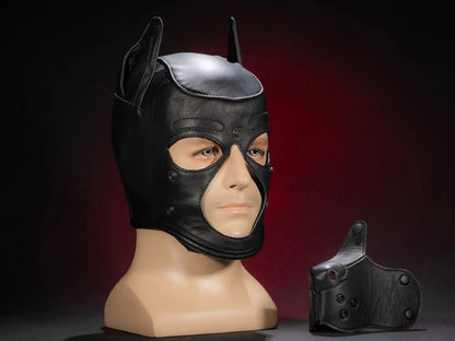 Mister S Leather K9 Puppy Hood schwarz