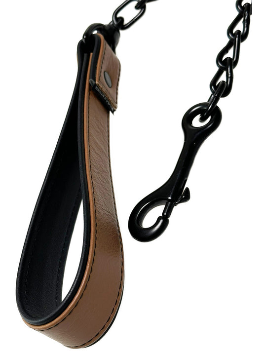 Mister S Leder Hundeleine - tanbraun