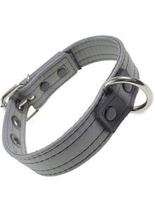 Mister S Leder Puppy Halsband - grau