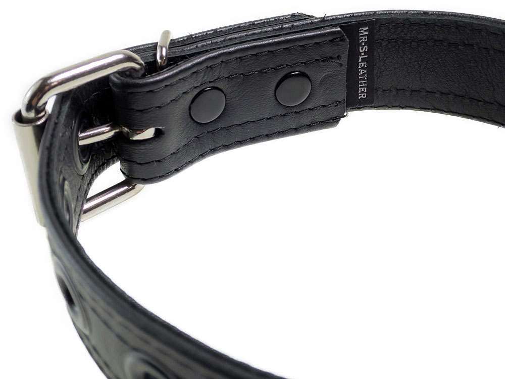 Mister S Leder Puppy Halsband - schwarz