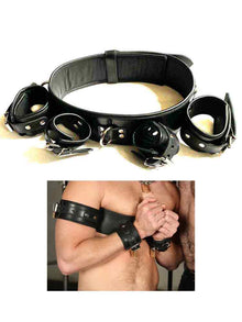 Mister S Leder-Brust-Handgelenk-Fessel