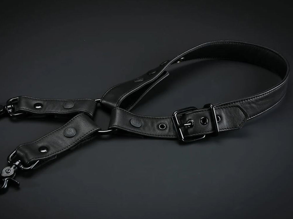 MISTER S Leather Leg Harness - schwarz