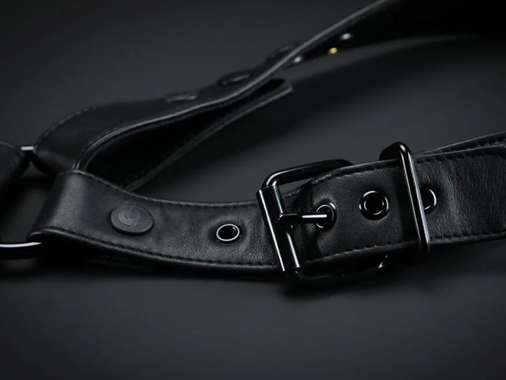 MISTER S Leather Leg Harness - schwarz