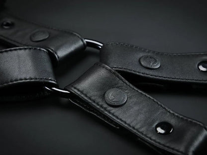 MISTER S Leather Leg Harness - schwarz