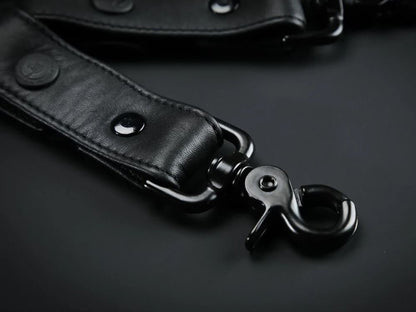 MISTER S Leather Leg Harness - schwarz