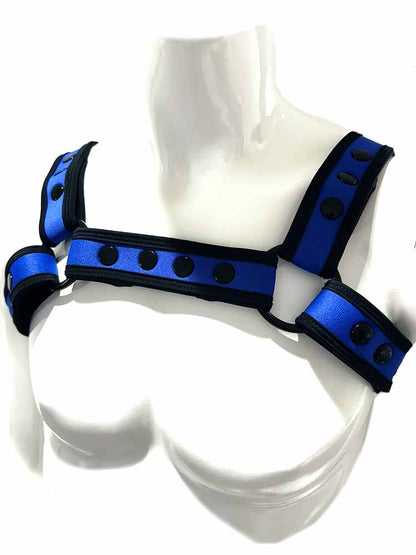 Mister S Neo BOLD COLOR BULLDOG Harness - blau