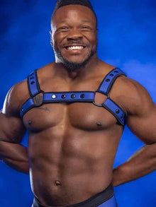 Mister S Neo BOLD COLOR BULLDOG Harness - blau