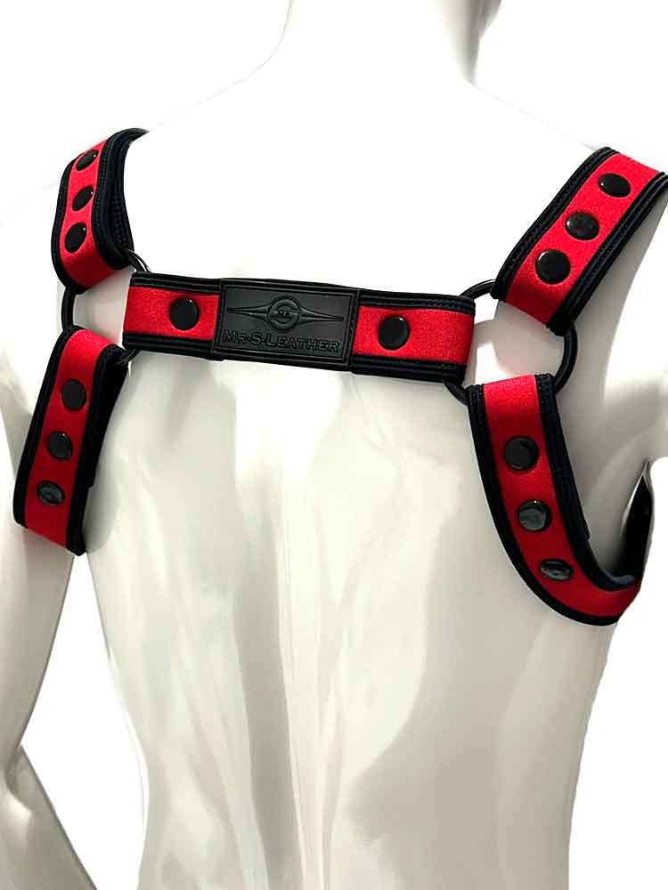 Mister S Neo BOLD COLOR BULLDOG Harness - rot