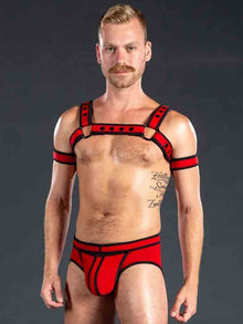 Mister S Neo BOLD COLOR BULLDOG Harness - rot