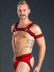Mister S Neo BOLD COLOR BULLDOG Harness - rot