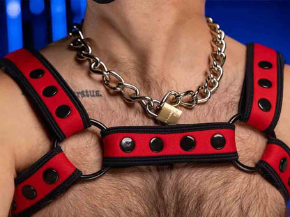 Mister S Neo BOLD COLOR BULLDOG Harness - rot