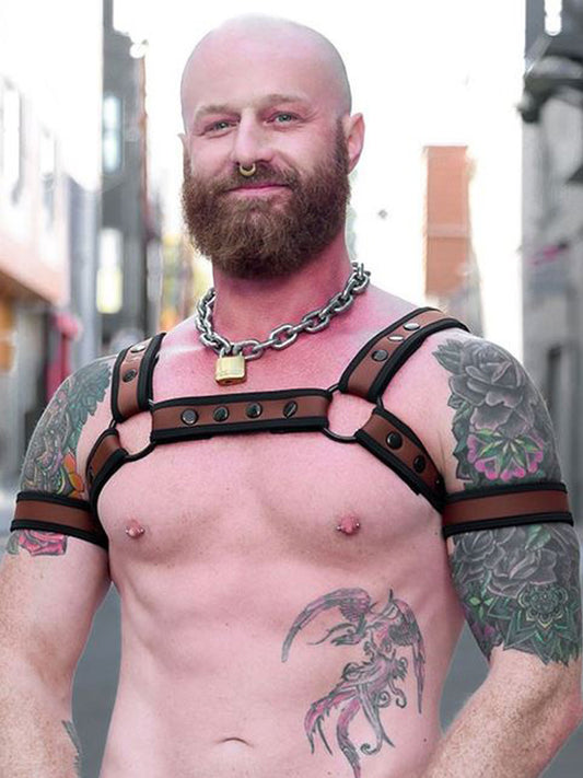 Mister S Neo BOLD COLOR BULLDOG Harness - braun