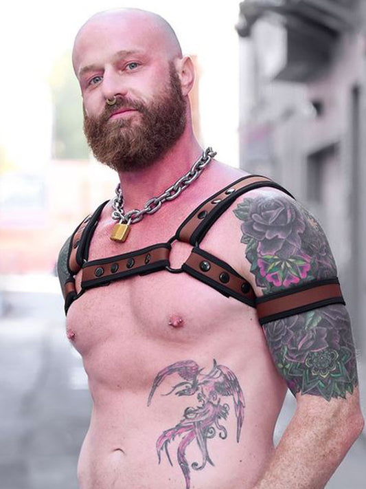 Mister S Neo BOLD COLOR BULLDOG Harness - braun