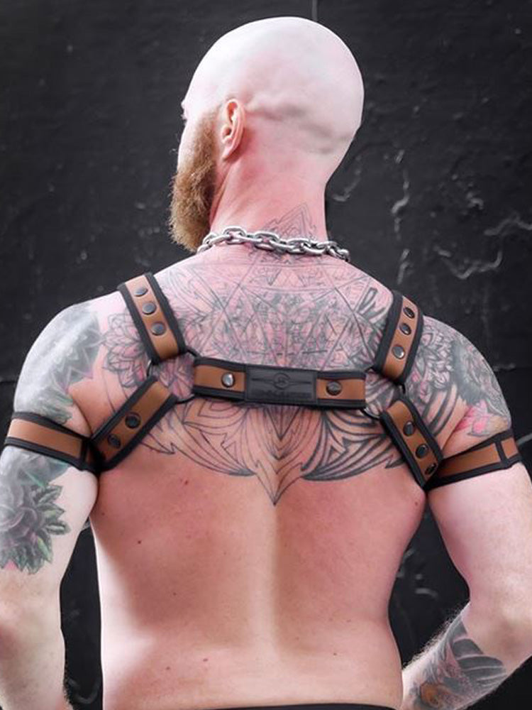 Mister S Neo BOLD COLOR BULLDOG Harness - braun