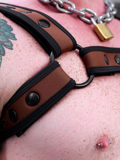 Mister S Neo BOLD COLOR BULLDOG Harness - braun