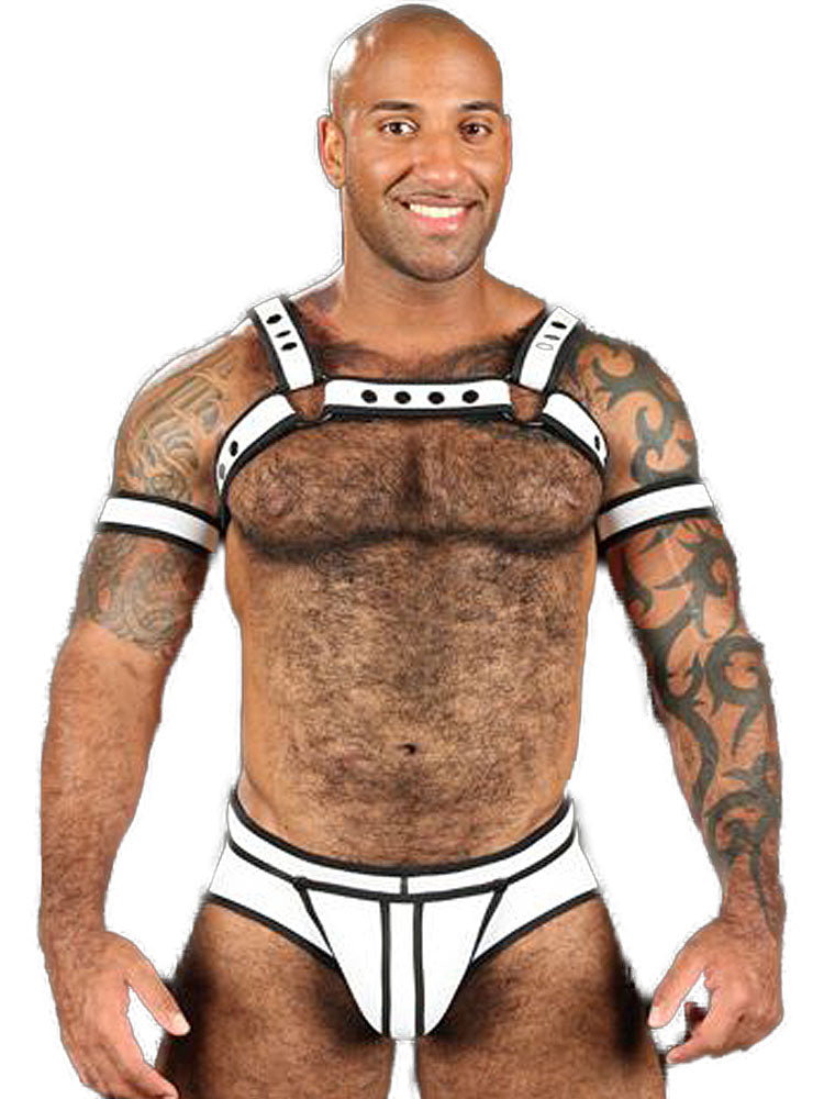 Mister S Neo BOLD COLOR BULLDOG Harness - weiss