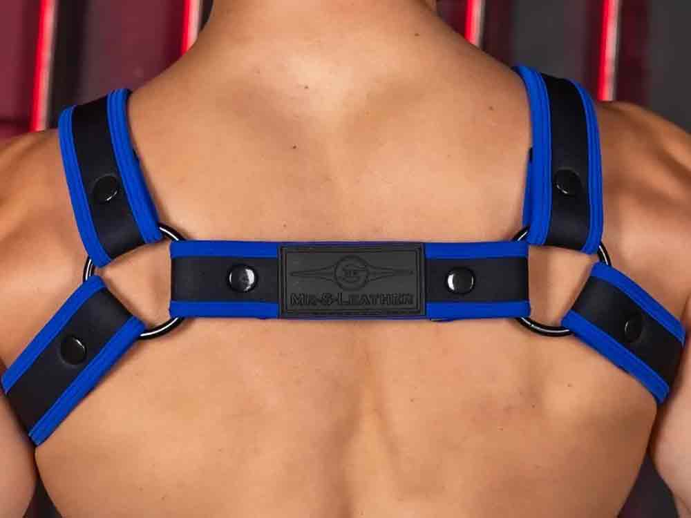 Mister S Neo CARBON COLOR BULLDOG Harness - blau