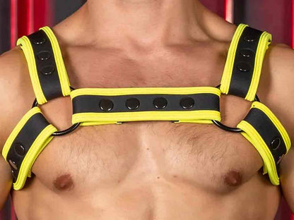 Mister S Neo CARBON COLOR BULLDOG Harness - gelb
