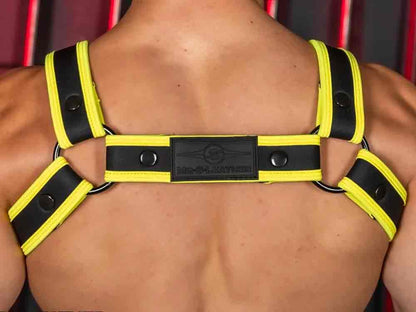 Mister S Neo CARBON COLOR BULLDOG Harness - gelb