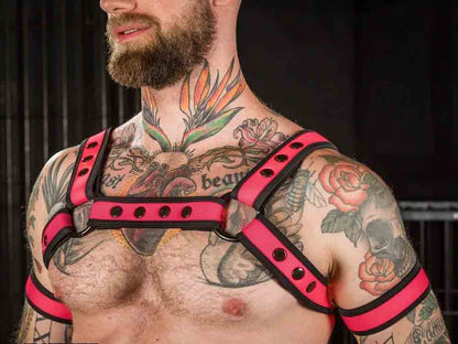 Mister S Neo BOLD COLOR BULLDOG Harness - pink