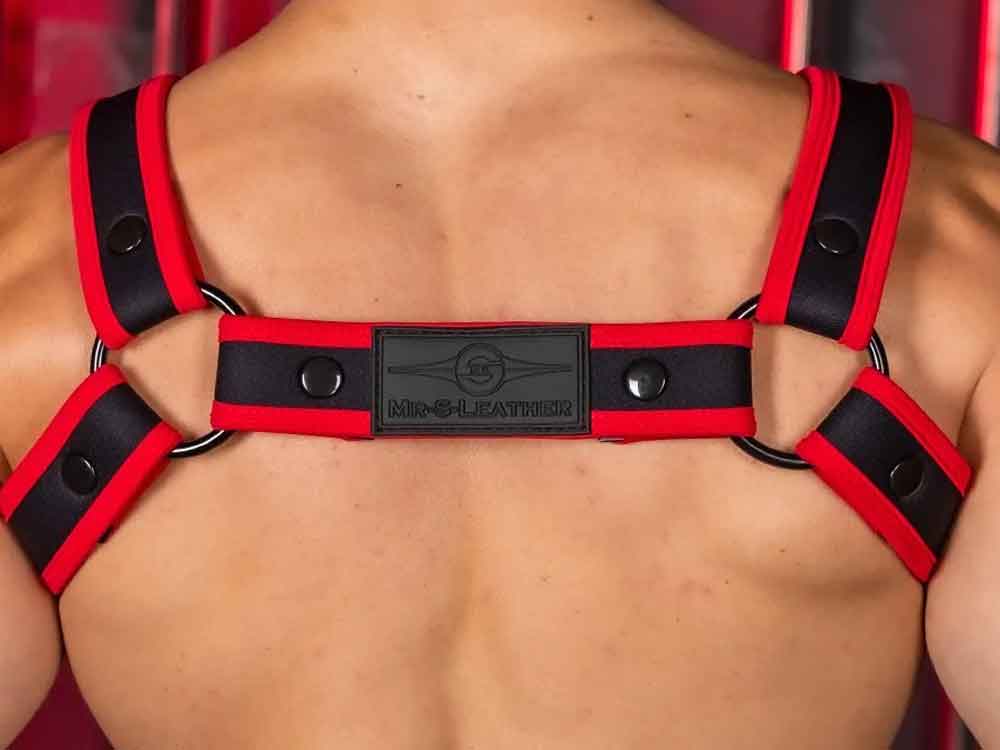Mister S Neo CARBON COLOR BULLDOG Harness - rot