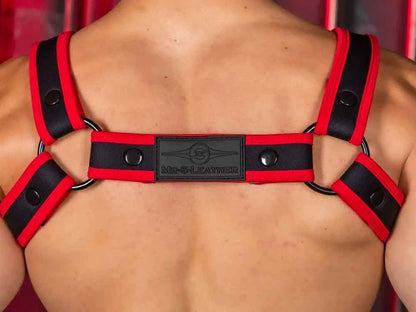 Mister S Neo CARBON COLOR BULLDOG Harness - rot