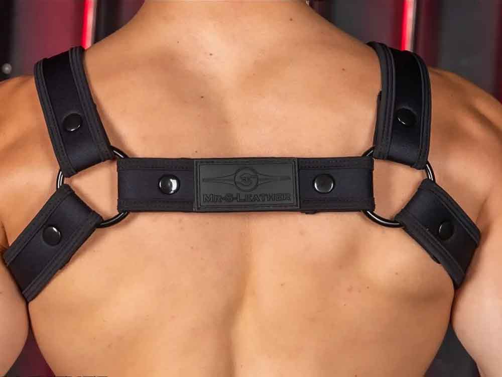 Mister S Neo CARBON COLOR BULLDOG Harness - schwarz