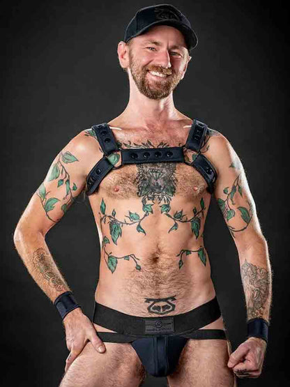 Mister S Neo CARBON COLOR BULLDOG Harness - schwarz