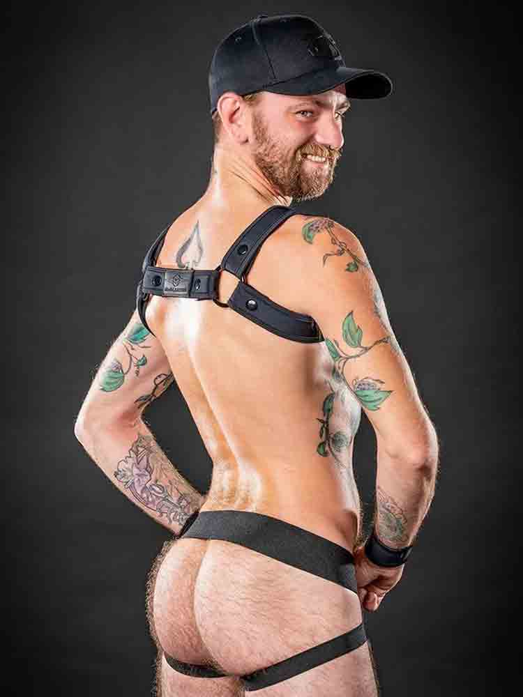 Mister S Neo CARBON COLOR BULLDOG Harness - schwarz