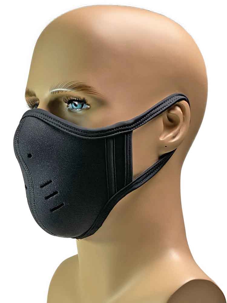 Mister S Neopren Face Mask schwarz-schwarz