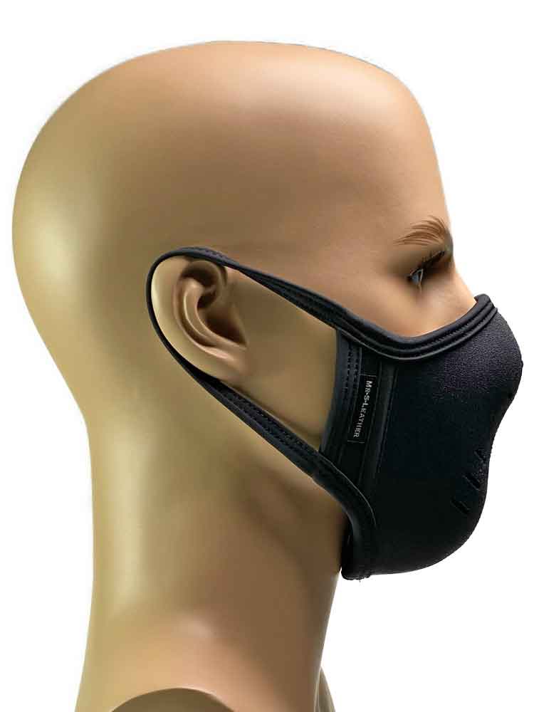 Mister S Neopren Face Mask schwarz-schwarz