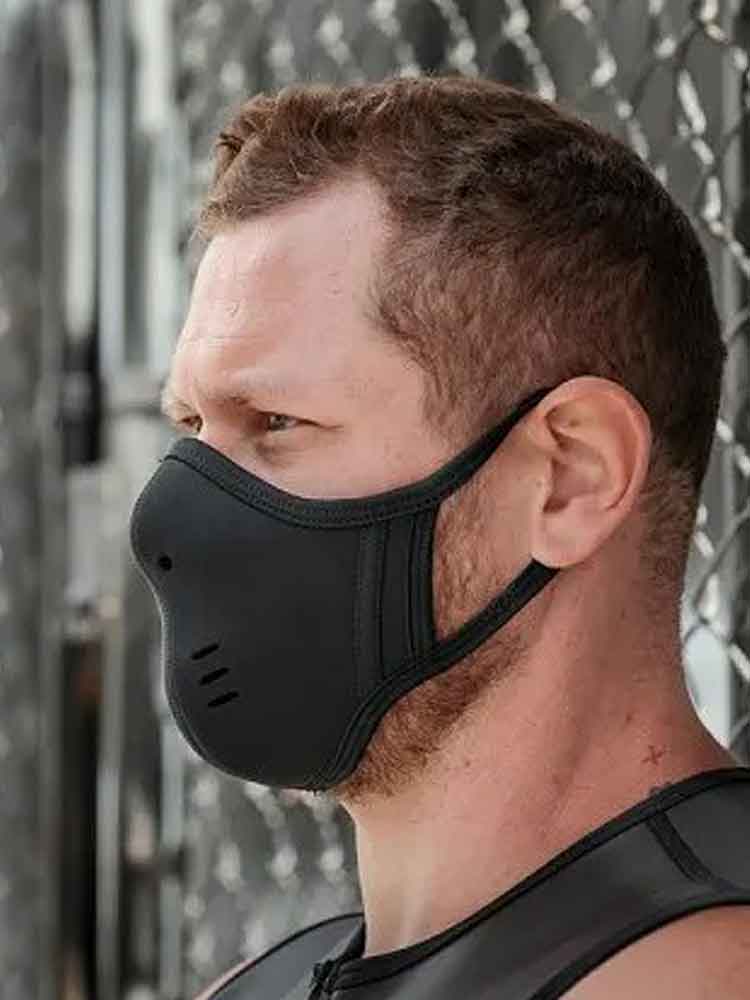 Mister S Neopren Face Mask schwarz-schwarz