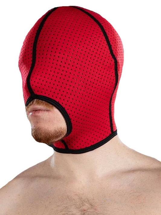 Mister S Neopren Mesh Cocksucker-Maske rot