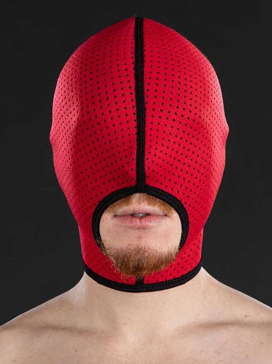 Mister S Neopren Mesh Cocksucker-Maske rot