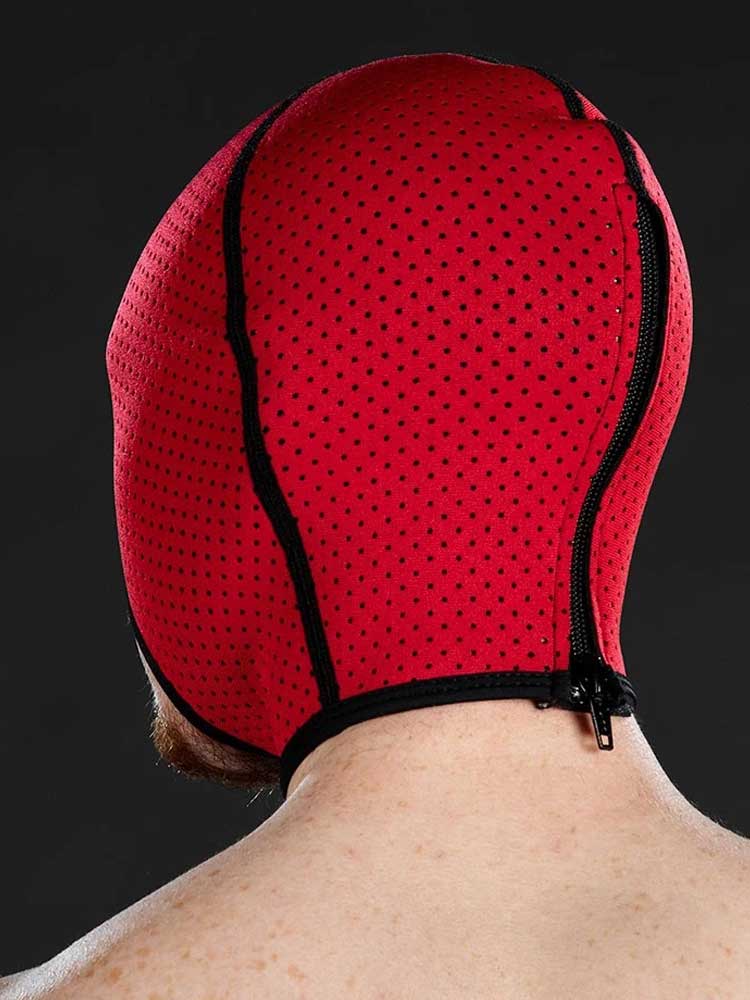 Mister S Neopren Mesh Cocksucker-Maske rot