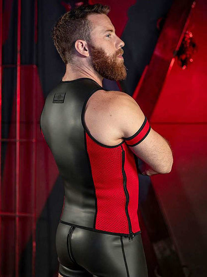 Mister S Neopren MUSCLE TANK TOP - rot