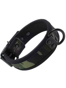 Mister S Neopren Puppy Halsband - camo/schwarz