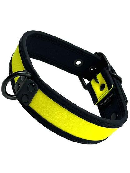 Mister S Neopren Puppy Halsband - gelb/schwarz