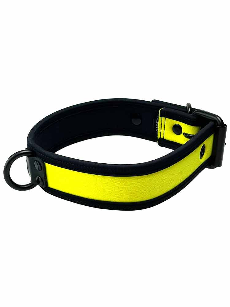 Mister S Neopren Puppy Halsband - gelb/schwarz