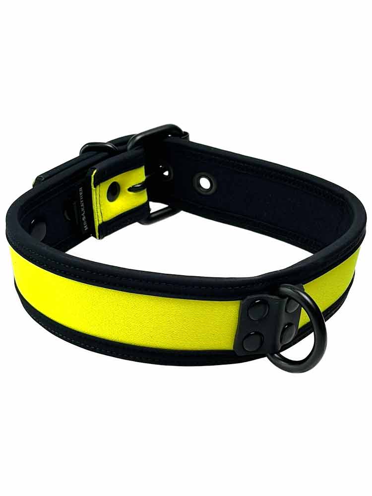 Mister S Neopren Puppy Halsband - gelb/schwarz