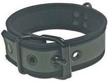 Mister S Neopren Puppy Halsband - grau/schwarz