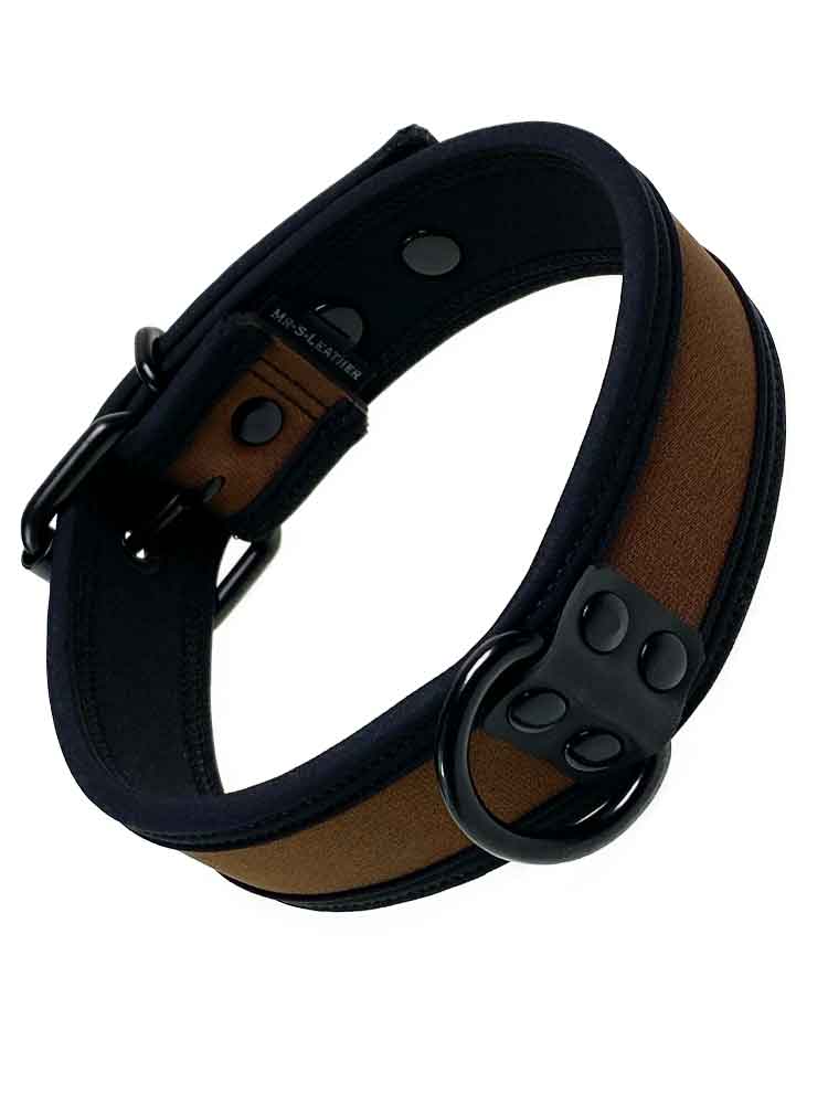 Mister S Neopren Puppy Halsband - braun/schwarz