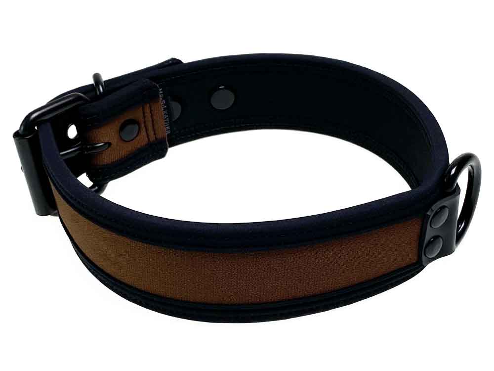 Mister S Neopren Puppy Halsband - braun/schwarz
