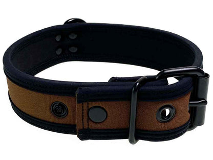 Mister S Neopren Puppy Halsband - braun/schwarz