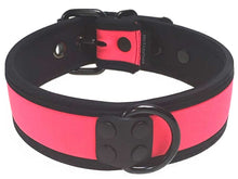 Mister S Neopren Puppy Halsband - pink/schwarz