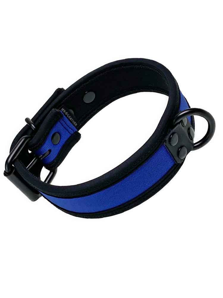 Mister S Neopren Puppy Halsband - royal/schwarz