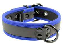Mister S Neopren Puppy Halsband - schwarz/blau
