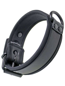 Mister S Neopren Puppy Halsband - schwarz/schwarz